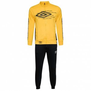 Umbro Premium Herren Trainingsanzug UOS30085S-Ocher-Black