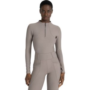 Maximilian Equestrian Base Layer Damen Long Sleeve Funktionsshirt Taupe XL | kavalio - für mich und mein Pferd