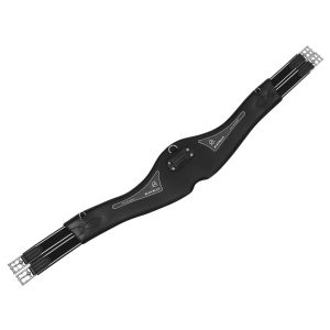 Acavallo Anatomischer Springsattelgurt mit PVC Gel-Polster Kunststoffgurt Black | kavalio - für mich und mein Pferd