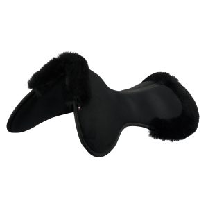 Acavallo Close Contact Memory Foam Halfpad Lammfell Schwarz | kavalio - für mich und mein Pferd