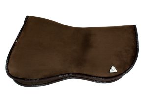 Acavallo Sattelunterlage Memory Foam Halfpad (vorne erhöht) Braun L | kavalio - für mich und mein Pferd