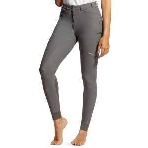 Ariat Reithose Damen Breeches Triton Full Grip Vollbesatz Damenreithose Plum Grey 40 | kavalio - für mich und mein Pferd