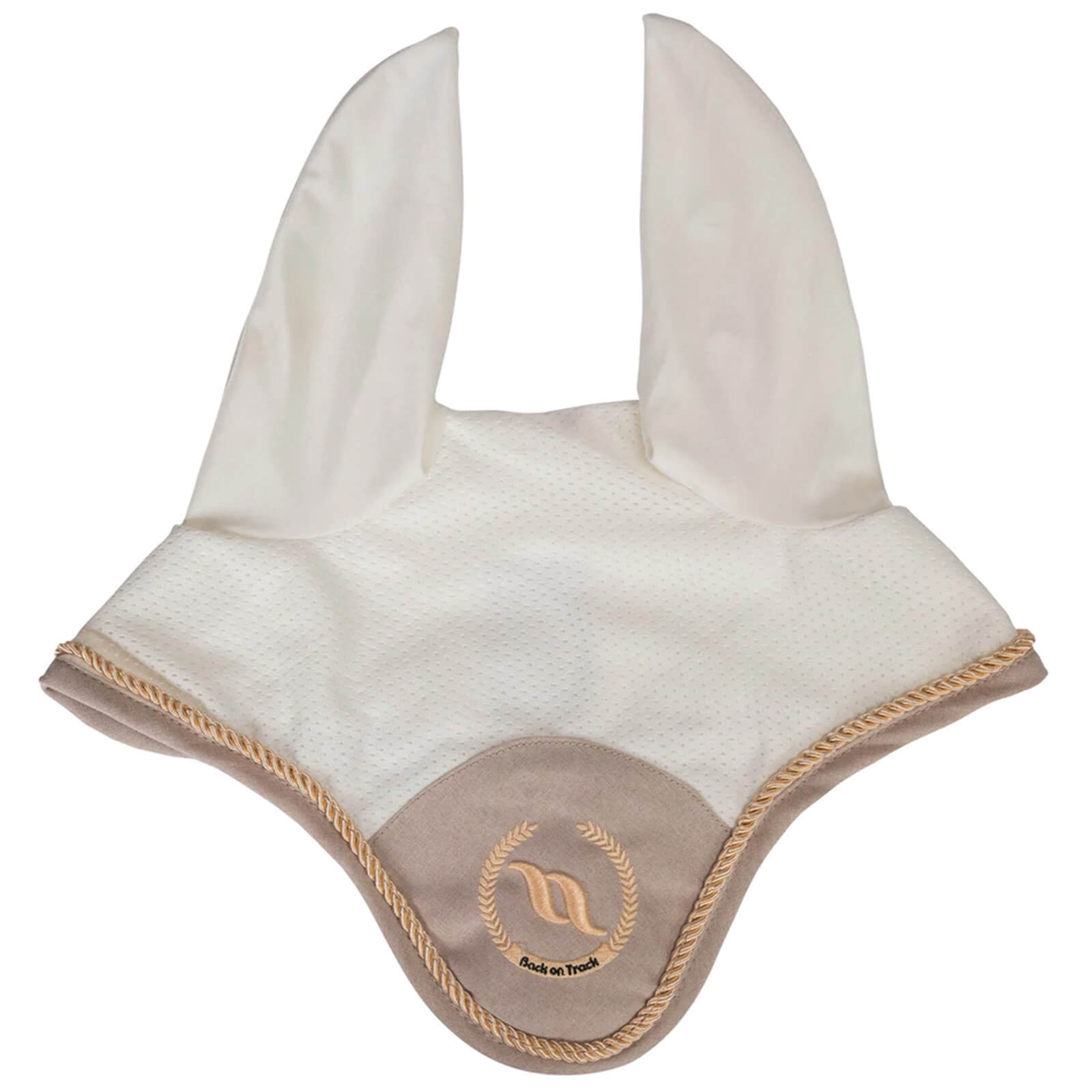 Back on Track Fliegenmütze Haze Collection Fliegenhaube Light Beige Full | kavalio - für mich und mein Pferd