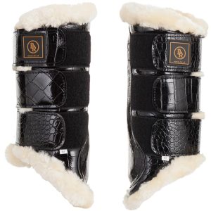 BR Gamaschen Majestic Lacquer Schwarz L | kavalio - für mich und mein Pferd