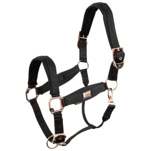 BR Halfter Rose Gold Schwarz Full | kavalio - für mich und mein Pferd