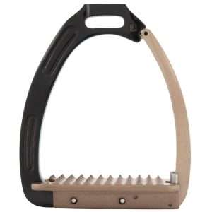 BR Steigbügel Lavarone Schwarz/ Braun 12 cm | kavalio - für mich und mein Pferd