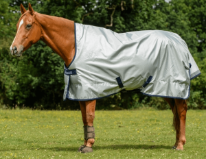 Bucas Outdoordecke 0g Power Turnout Light High Neck Regendecke Silver 125 | kavalio - für mich und mein Pferd