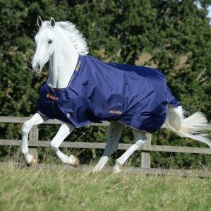 Bucas Outdoordecke 50g Therapy Turnout Light Therapiedecke Navy/Orange 145 | kavalio - für mich und mein Pferd