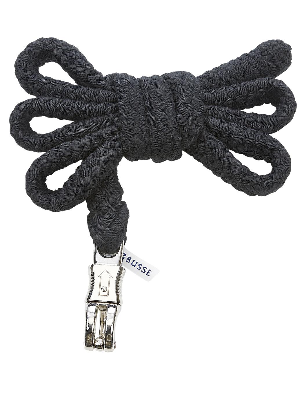 BUSSE Anbindestrick Soft Schwarz/ Silber | kavalio - für mich und mein Pferd