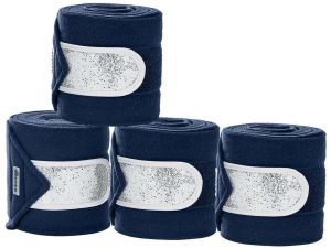 BUSSE Bandagen Classic Glitter Navy/Silber | kavalio - für mich und mein Pferd
