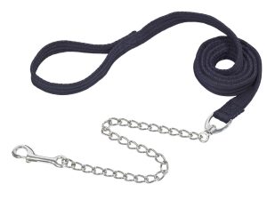 BUSSE Führleine Soft mit Kette Navy | kavalio - für mich und mein Pferd