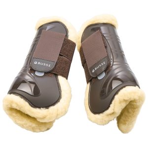 BUSSE Gamaschen Bounce Art- Fur II Hartschalengamaschen Braun Pony | kavalio - für mich und mein Pferd