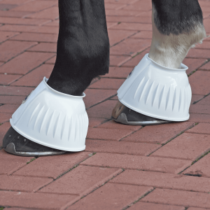 BUSSE Hufglocken Sturdy Klettverschluss Gummiglocken Weiß XL | kavalio - für mich und mein Pferd