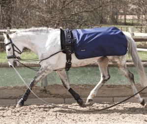 BUSSE Longierdecke Rain 50 Navy 155 | kavalio - für mich und mein Pferd