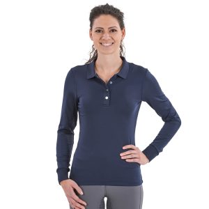 BUSSE Polo-Shirt Damen Deloran Tech H/W 2022 Navy L | kavalio - für mich und mein Pferd