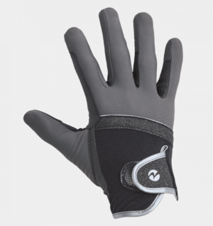 BUSSE Reithandschuh Lia Schwarz/Grau S | kavalio - für mich und mein Pferd