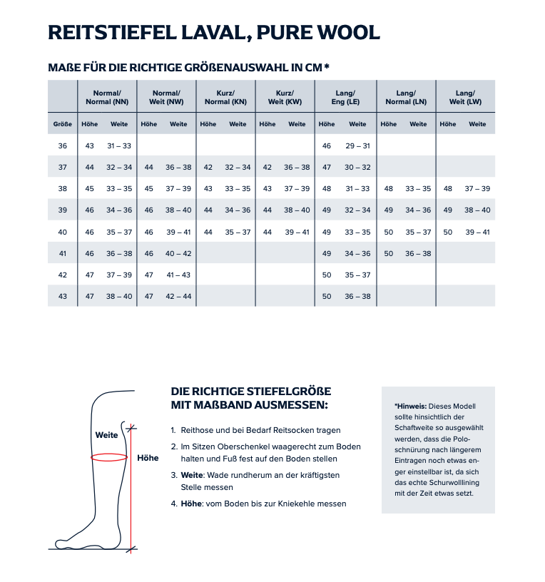 BUSSE Winterreitstiefel Laval Pure Wool Reitstiefel Schwarz | kavalio - für mich und mein Pferd – Bild 2
