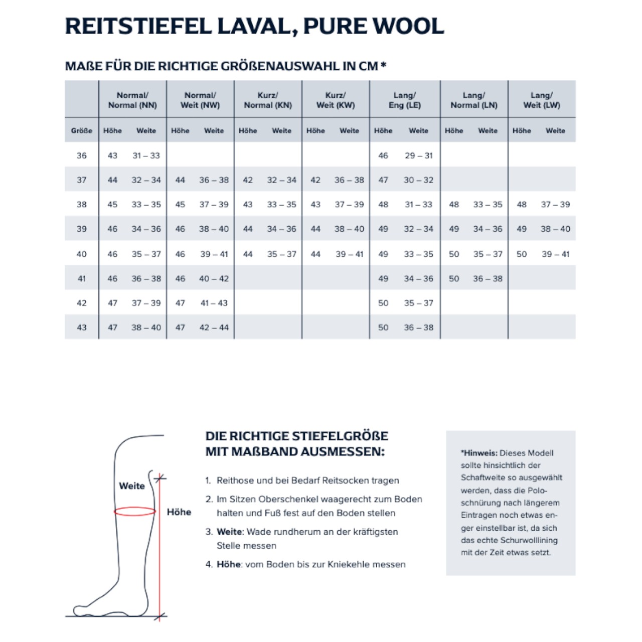 BUSSE Winterreitstiefel Laval Pure Wool Reitstiefel Braun | kavalio - für mich und mein Pferd – Bild 2