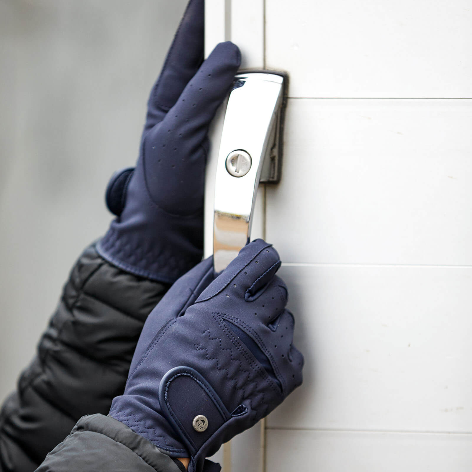 E.L.T Reithandschuh Der Vielseitige Wildlederhandschuh Schwarz L | kavalio - für mich und mein Pferd – Bild 2