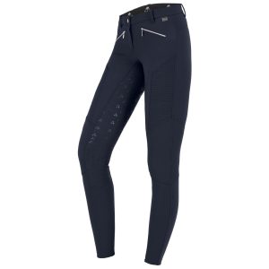 E.L.T Reithose Damen Full-Grip Gala Silikon Nachtblau 44 | kavalio - für mich und mein Pferd