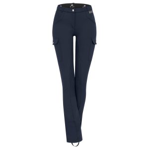 E.L.T Reithose Damen Full-Grip Micro Jodhpur Cargo Silikon Nachtblau 38 | kavalio - für mich und mein Pferd