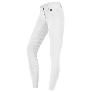 E.L.T Reithose Damen Full-Grip Micro Sport Silikon High Waist Weiß 48 | kavalio - für mich und mein Pferd