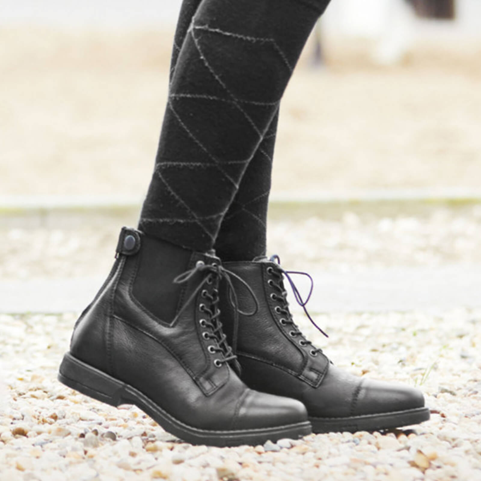 E.L.T Schnürstiefelette Belfort Schwarz | kavalio - für mich und mein Pferd – Bild 2