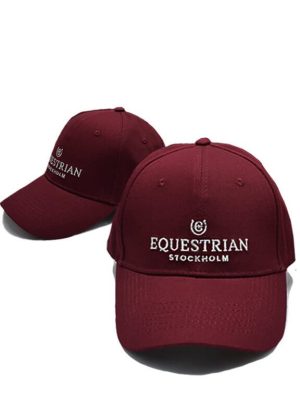 Equestrian Stockholm Cap Bordeaux Basecap Kappe Silver Cotton | kavalio - für mich und mein Pferd