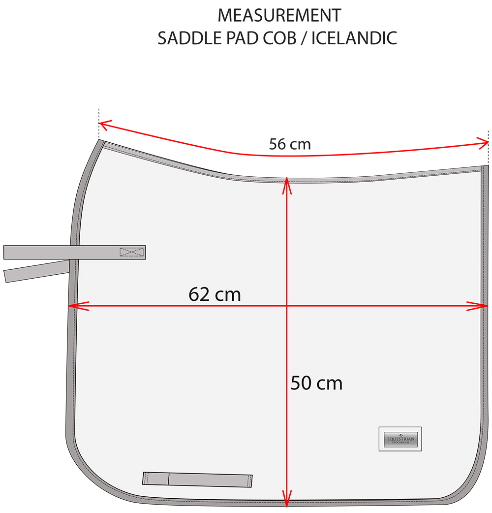 Equestrian Stockholm Dressurschabracke Ice Blue Cob | kavalio - für mich und mein Pferd – Bild 2