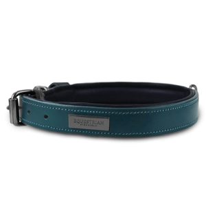 Equestrian Stockholm Hundehalsband Aurora Blues HW 2022 Lederhalsband Aurora Blues 30 cm | kavalio - für mich und mein Pferd