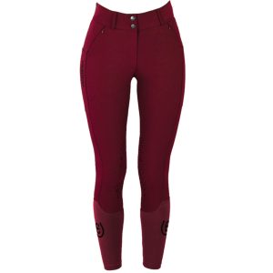 Equestrian Stockholm Reithose Damen Knie-Grip Jump Elite Bordeaux Kniebesatz Damenreithose 40 | kavalio - für mich und mein Pferd