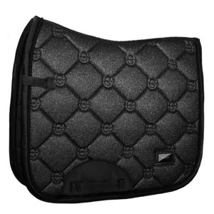 Equestrian Stockholm Dressurschabracke All Black Glimmer Schabracke Cob | kavalio - für mich und mein Pferd