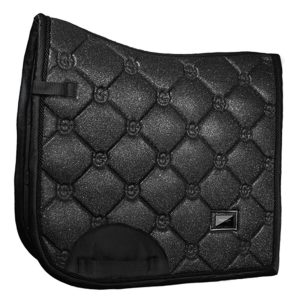 Equestrian Stockholm Dressurschabracke All Black Glimmer Schabracke Full | kavalio - für mich und mein Pferd