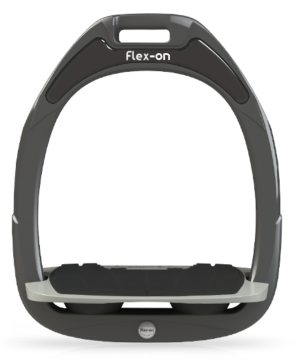 Flex-on Steigbügel Green Composite schräger Tritt Dunkelgrau/ Schwarz | kavalio - für mich und mein Pferd