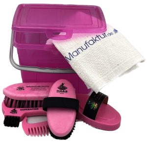 Haas Kinder Putzbox mit Inhalt Lila/ Rosa | kavalio - für mich und mein Pferd