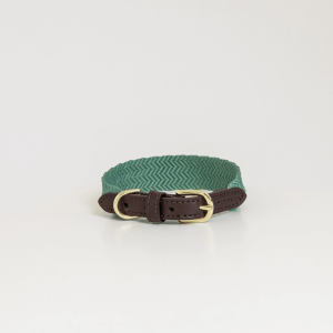 Kentucky Dogwear Hundehalsband Jacquard Olivgrün M | kavalio - für mich und mein Pferd