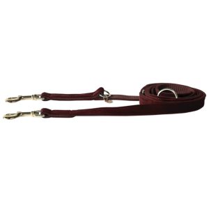 Kentucky Dogwear Hundeleine Velvet 200 cm Size L Bordeaux | kavalio - für mich und mein Pferd