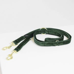 Kentucky Dogwear Hundeleine Velvet 200 cm Size L Dark Green | kavalio - für mich und mein Pferd