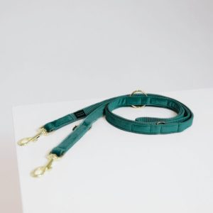 Kentucky Dogwear Hundeleine Velvet 200 cm Size L Emerald | kavalio - für mich und mein Pferd