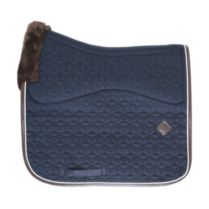 Kentucky Horsewear Dressurschabracke Skin Friendly Sternmuster Schabracke Marine Full | kavalio - für mich und mein Pferd