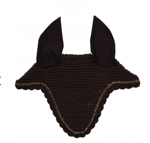 Kentucky Horsewear Fliegenmütze Lang Stone & Pearl Soundless Fliegenhaube Dunkelblau | kavalio - für mich und mein Pferd – Bild 2