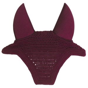 Kentucky Horsewear Fliegenmütze Wellington Soundless Fliegenhaube Bordeaux Full | kavalio - für mich und mein Pferd