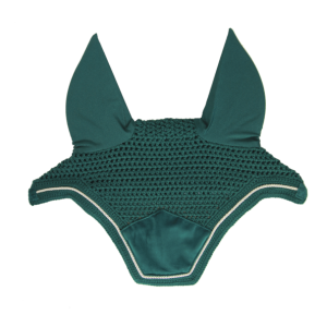 Kentucky Horsewear Fliegenmütze Wellington Velvet Dunkelgrün Pony | kavalio - für mich und mein Pferd