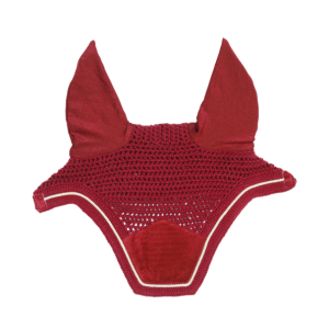Kentucky Horsewear Fliegenmütze Wellington Velvet Rot Full | kavalio - für mich und mein Pferd