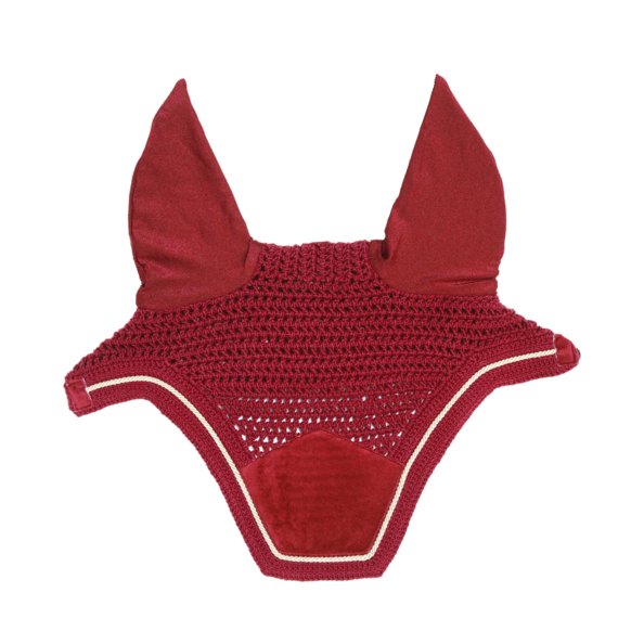 Kentucky Horsewear Fliegenmütze Wellington Velvet Rot Pony | kavalio - für mich und mein Pferd