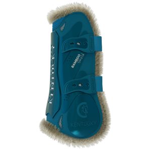 Kentucky Horsewear Gamaschen Bamboo Elastik Kunstfell Emerald XS | kavalio - für mich und mein Pferd