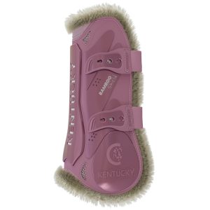 Kentucky Horsewear Gamaschen Bamboo Elastik Kunstfell Old Rose XS | kavalio - für mich und mein Pferd