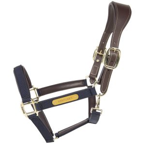 Kentucky Horsewear Halfter Nylon Anatomisch Stallhalfter Marine Cob | kavalio - für mich und mein Pferd