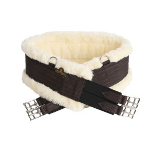 Kentucky Horsewear Sattelgurt Lammfell Sattelgurt Braun | kavalio - für mich und mein Pferd