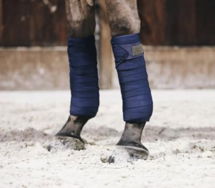 Kentucky Horsewear Schmutzabweisende Arbeits-Bandagen Repellent im 2er Set Navy | kavalio - für mich und mein Pferd – Bild 2